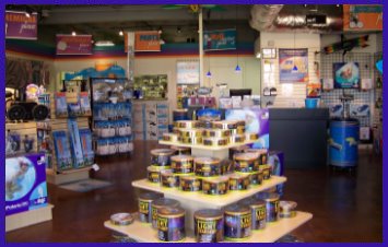 Inside Dallas Pool Supply Store